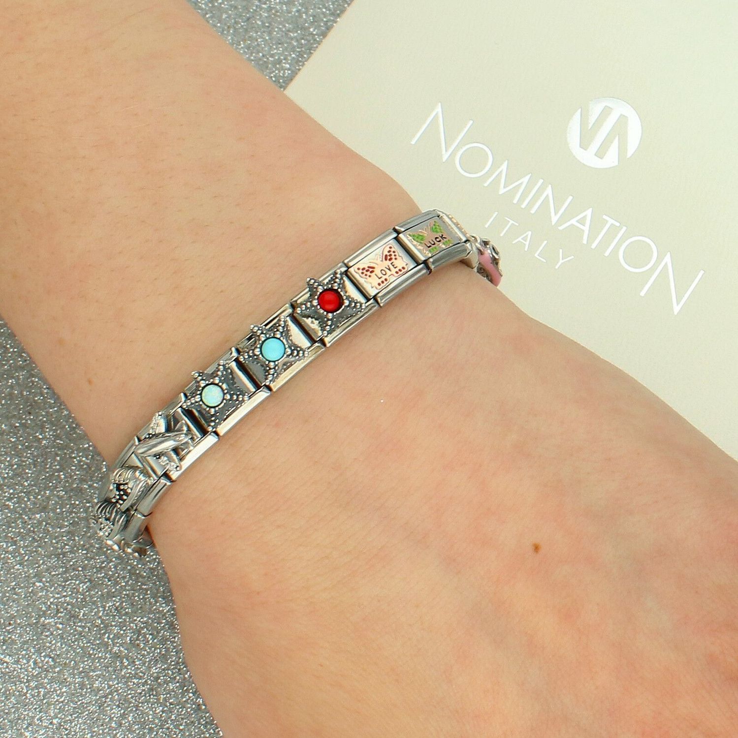 Charms NOMINATION Samolot z cyrkoniami Silver 925.jpg